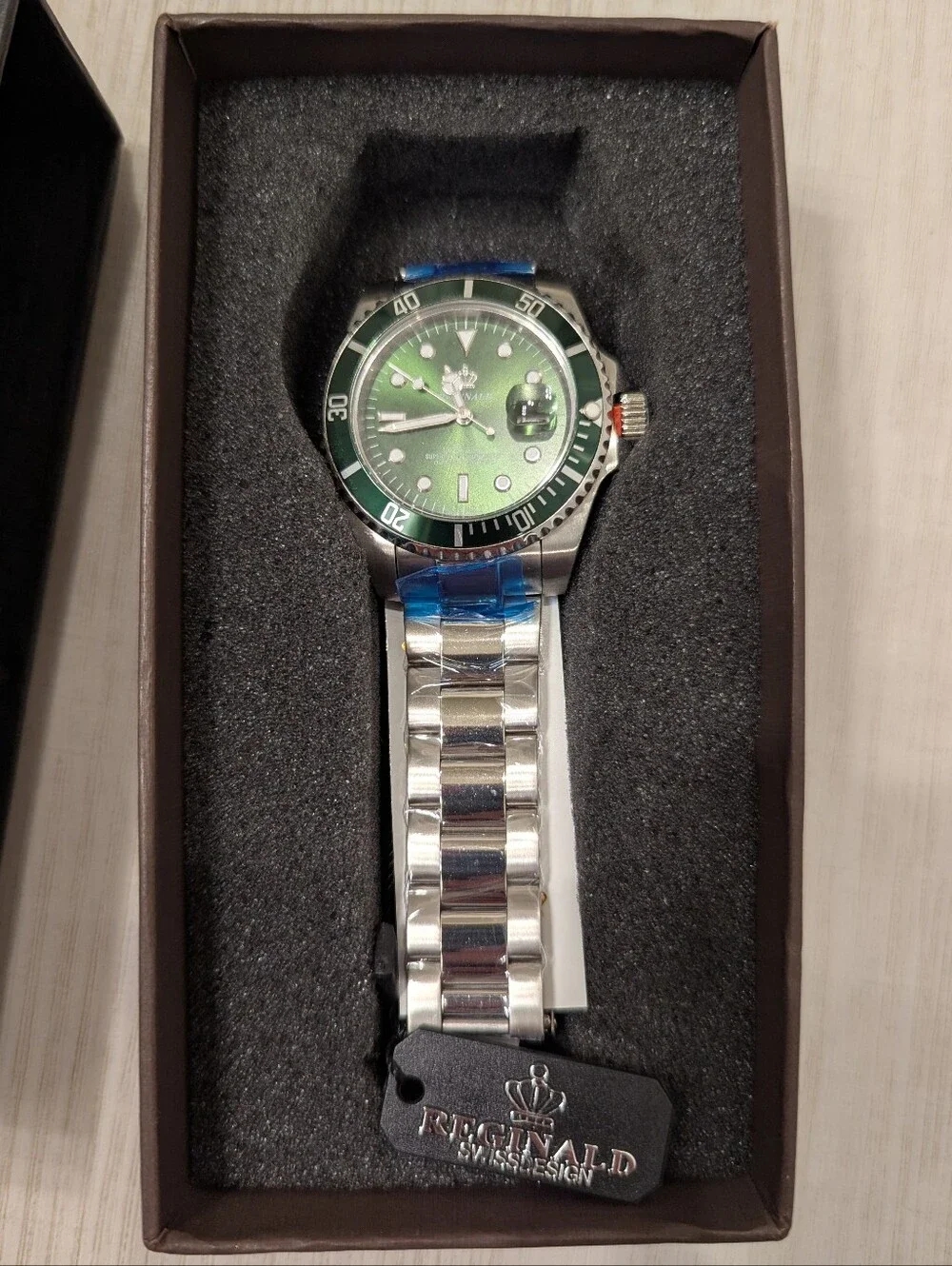 Fanmis Reginald Green Dial Stainless Steel Diver Watch